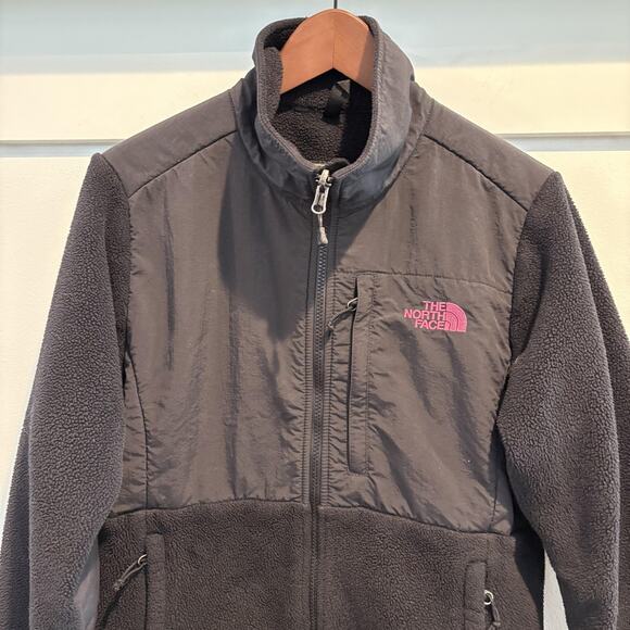 North Face Jacket Womens Medium Breast Cancer Pink Ribbon Polartec Fleece Zip - Picture 4 of 15